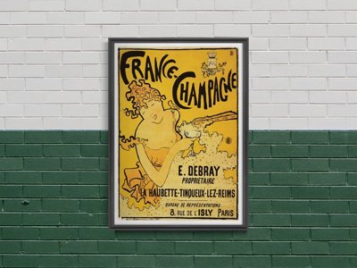Plakat Francja Champagne