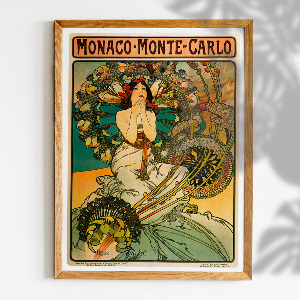 Plakat Vintage Monaco Monte Carlo