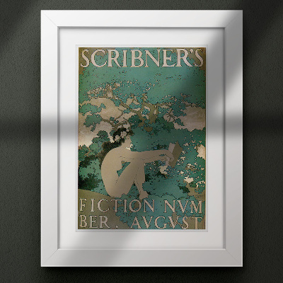 Plakat Vintage Scribners Ilość Fiction
