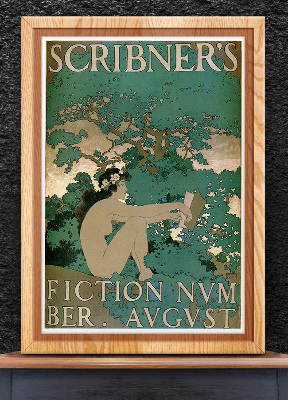Plakat Vintage Scribners Ilość Fiction