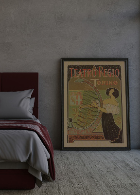 Plakat Vintage Teatro Regio, Torino