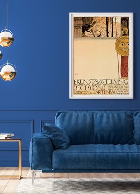 Plakat Vintage Wiedeń pierwszej wystawie Secesji