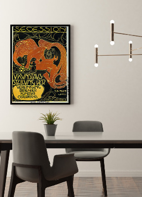 Plakat Vintage Wiedeń Secesja Piąta Wystawa