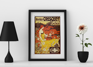 Plakat Vintage Amerykańska Crescent Cycles