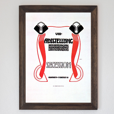 Plakat Vintage Ósma Wystawa Secesji