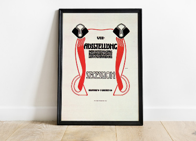 Plakat Vintage Ósma Wystawa Secesji