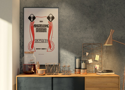 Plakat Vintage Ósma Wystawa Secesji