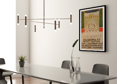 Plakat Vintage Ein Dokument deutscher wystawa Kunst Darmstadt