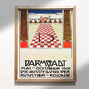 Plakat Vintage Ein Dokument deutscher Kunst Darmstadt wystawa II