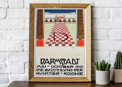 Plakat Vintage Ein Dokument deutscher Kunst Darmstadt wystawa II