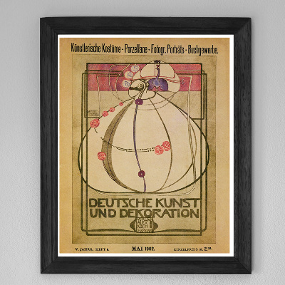 Plakat Vintage Deutsche Kunst und Dekoration