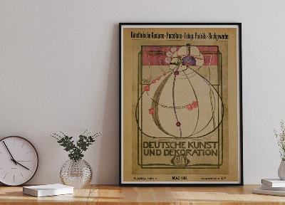 Plakat Vintage Deutsche Kunst und Dekoration