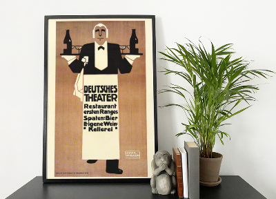 Plakat Vintage Deutches Theater Restauracja