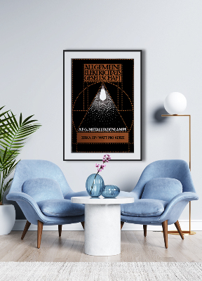 Plakat AEG lamp elektrycznych
