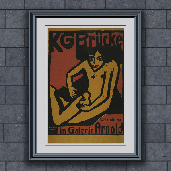 Plakat KG Brücke w wystawie Galerie Arnold