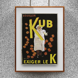 Plakat Bouillon Kub Exiger le K reklama dla Julius Maggi et Cie
