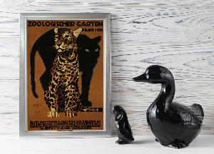 Plakat Ogrodu Zoologicznego Munchen Pantera