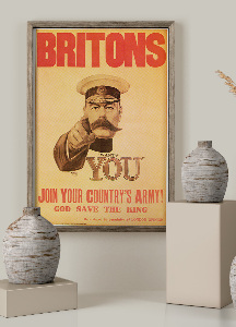 Plakat Brytyjczycy, przyłączyć się do armii zielenią
