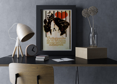 Plakat Peoples charytatywna dla jeńców wojennych i internowanych Cywilnego