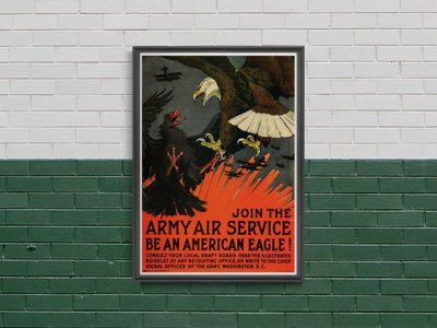 Plakat Canvas Dołącz do Army Air Service Być American Eagle