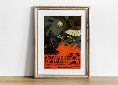 Plakat Canvas Dołącz do Army Air Service Być American Eagle
