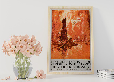 Plakat Canvas Że Liberty Shall Not zginą z ziemi, zakupu obligacji Liberty