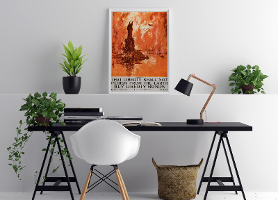Plakat Canvas Że Liberty Shall Not zginą z ziemi, zakupu obligacji Liberty