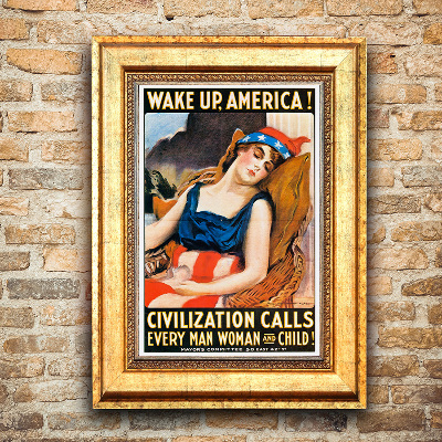 Plakat Canvas Wake up America
