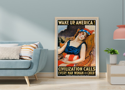Plakat Canvas Wake up America