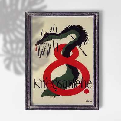 Plakat Canvas 8 Kriegsanleihe, 8 War Loan