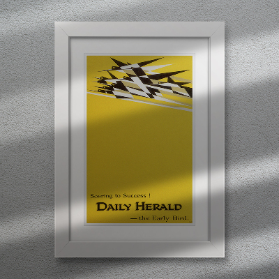 Plakat Canvas Gwałtowny wzrost do sukcesu Daily Herald, reklamy Early Bird