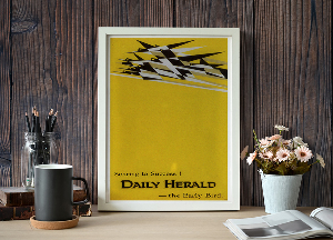 Plakat Canvas Gwałtowny wzrost do sukcesu Daily Herald, reklamy Early Bird