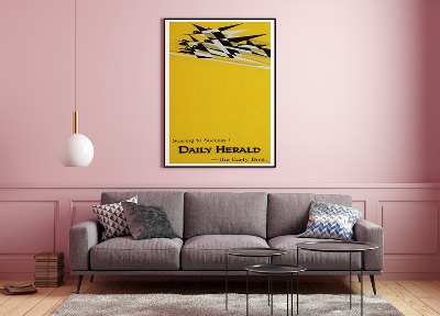 Plakat Canvas Gwałtowny wzrost do sukcesu Daily Herald, reklamy Early Bird
