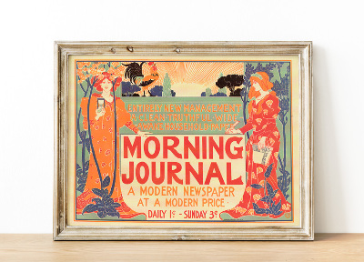 Plakat Morning Journal Nowoczesna prasa w nowoczesnym Cena