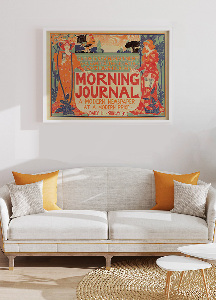 Plakat Morning Journal Nowoczesna prasa w nowoczesnym Cena