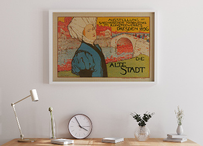Plakat Ausstellung des Saechischen Handwerks und Kunstgewerbes, Drezno 1896
