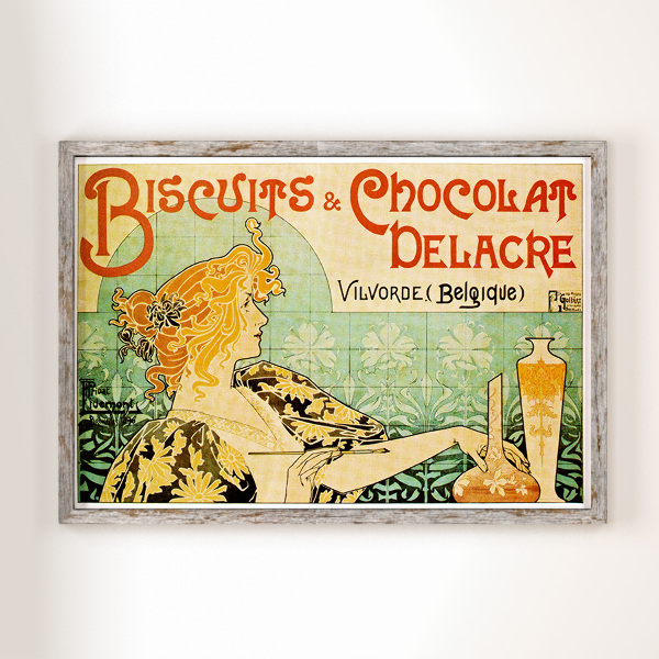 Plakat Herbatniki i Chocolat Delacre