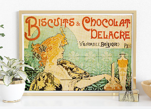 Plakat Herbatniki i Chocolat Delacre