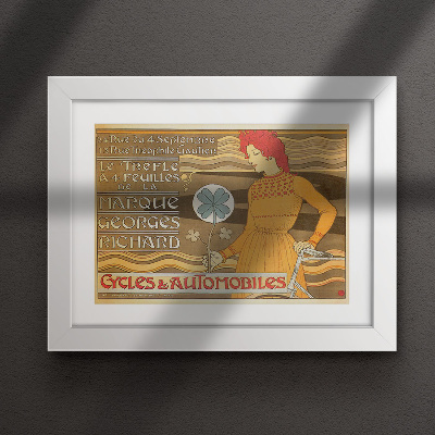 Plakat Cykle Georges Richard i Samochody