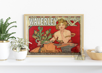 Plakat Vintage Waverley Cycles