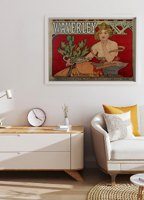 Plakat Vintage Waverley Cycles