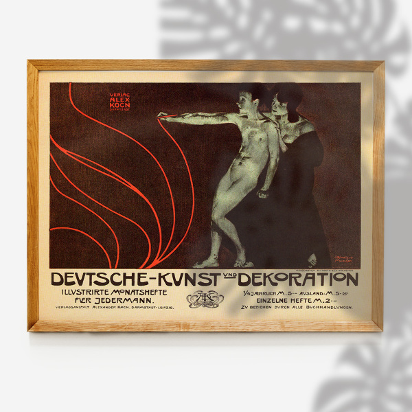 Plakat Vintage Sztuka niemiecka i dekoracje