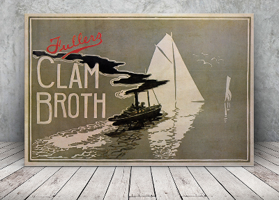 Plakat Vintage Fullers Clam Rosół