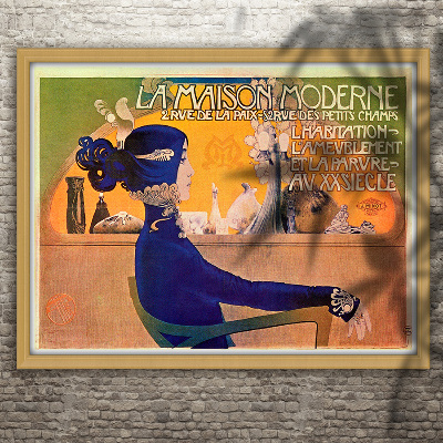 Plakat Vintage La Maison Moderne