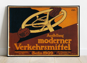Plakat Ausstellung moderner Verkehrsmittel