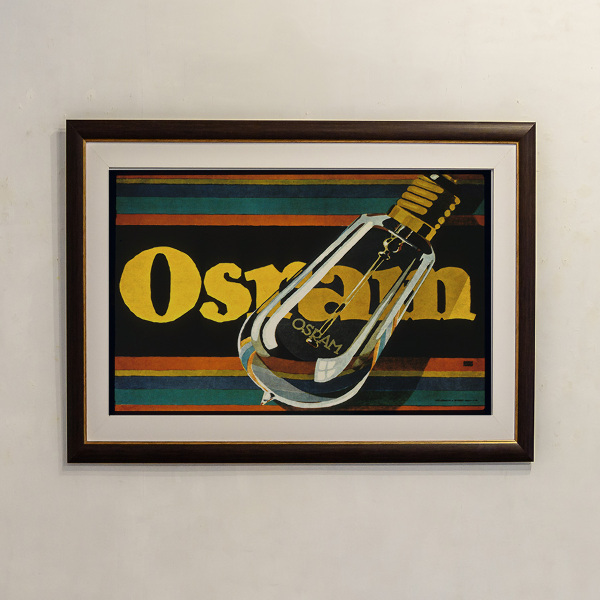 Plakat Osram, elektryczne żarówki