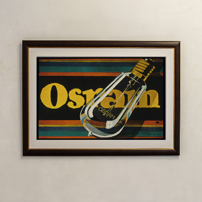 Plakat Osram, elektryczne żarówki
