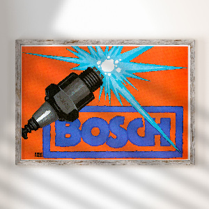 Plakat Bosch, świece zapłonowe