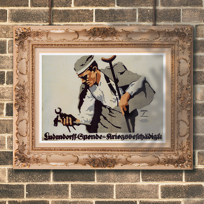 Plakat Canvas Ludendorff Spende futro Kriegsbeschadigte