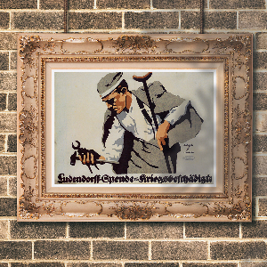 Plakat Canvas Ludendorff Spende futro Kriegsbeschadigte